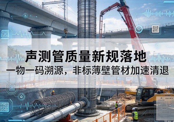洪雅声测管质量新规落地，一物一码溯源，非标薄壁管材加速清退